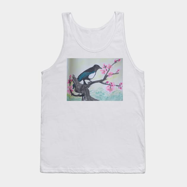 Magpie in the Spring Tank Top by Spiritjay